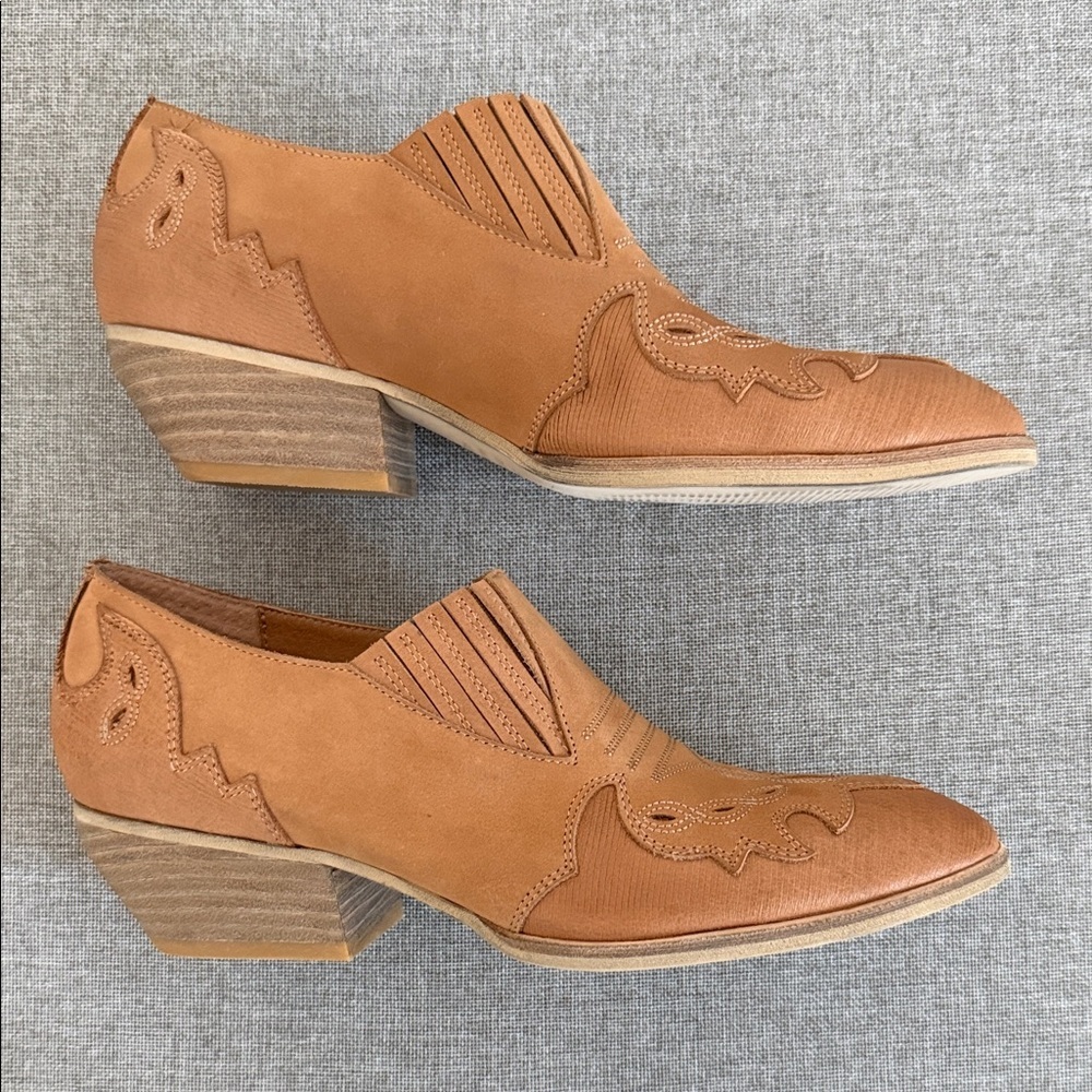 Anthropology, Silent D Tarvita Tan Leather Mules - Picture 3 of 9